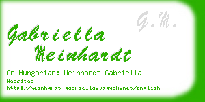 gabriella meinhardt business card